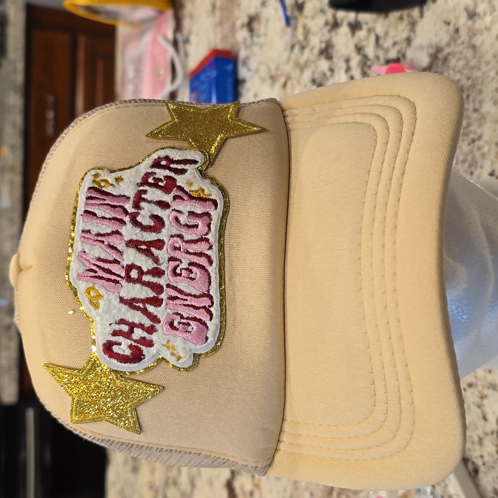 Stacked trucker hat